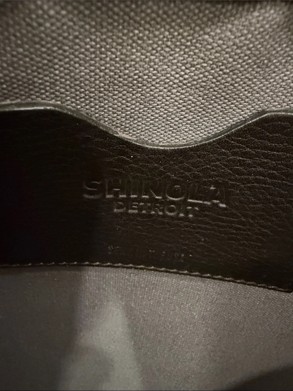Shinola Dark Brown Leather Briefcase with Shoulder Strap